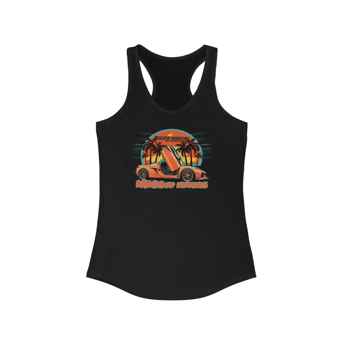 Women's Tank Tops - Chevrolet Corvette C8 Z06 - Wassup Haters - Women's Ideal Racerback Tank 1