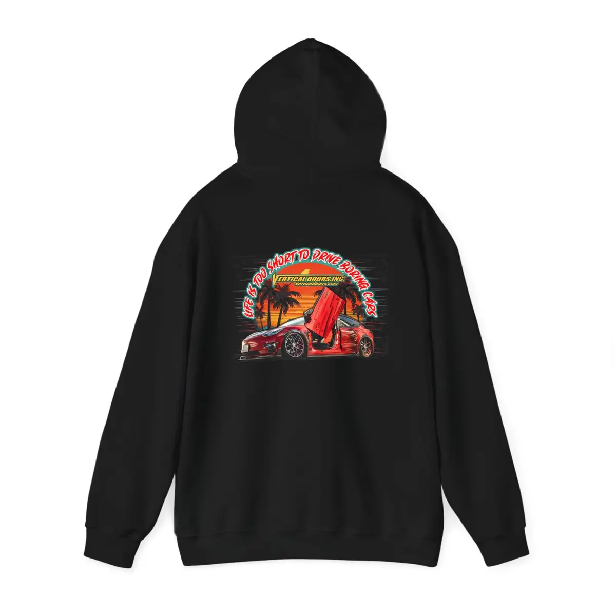 Pullovers - Tesla Model 3 Tesla_Exllnce - Unisex Heavy Blend™ Hooded Sweatshirt 3