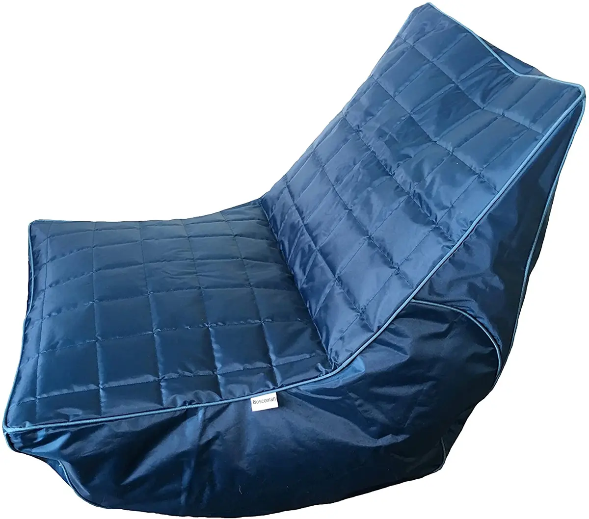 Boscoman - Adult Cory Lounger Beanbag Chair - Navy/Teal - Cover Only 1