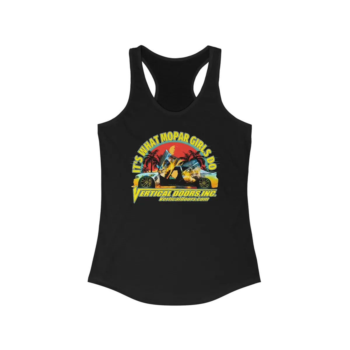 Women's Tank Tops - Dodge Charger Scat_Girl_Roz - Women's Ideal Racerback Tank 1