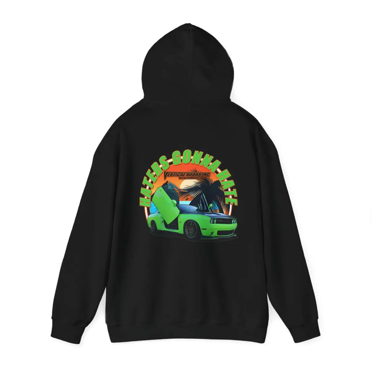 Pullovers - Dodge Challenger Shamrock_Hemi392 - Unisex Heavy Blend™ Hooded Sweatshirt 3