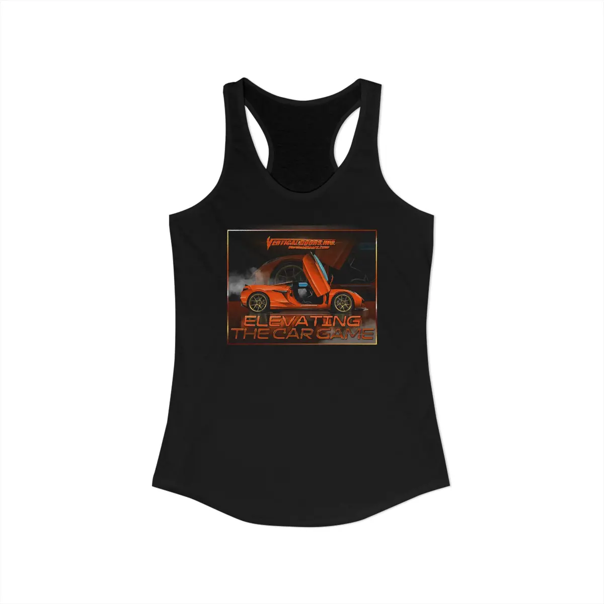Women's Tank Tops - Chevrolet Corvette C8 Z06 - Elevating The Car Game - Women's Ideal Racerback Tank 1