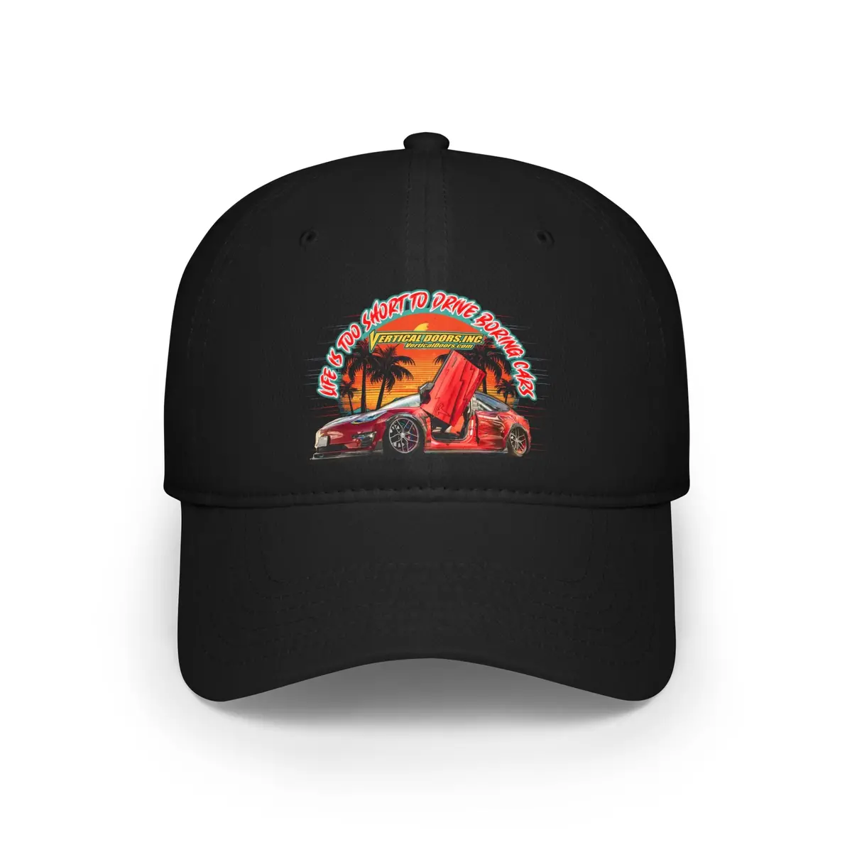 Hats - Tesla Model 3 Tesla_Exllnce - Low Profile Baseball Cap 3
