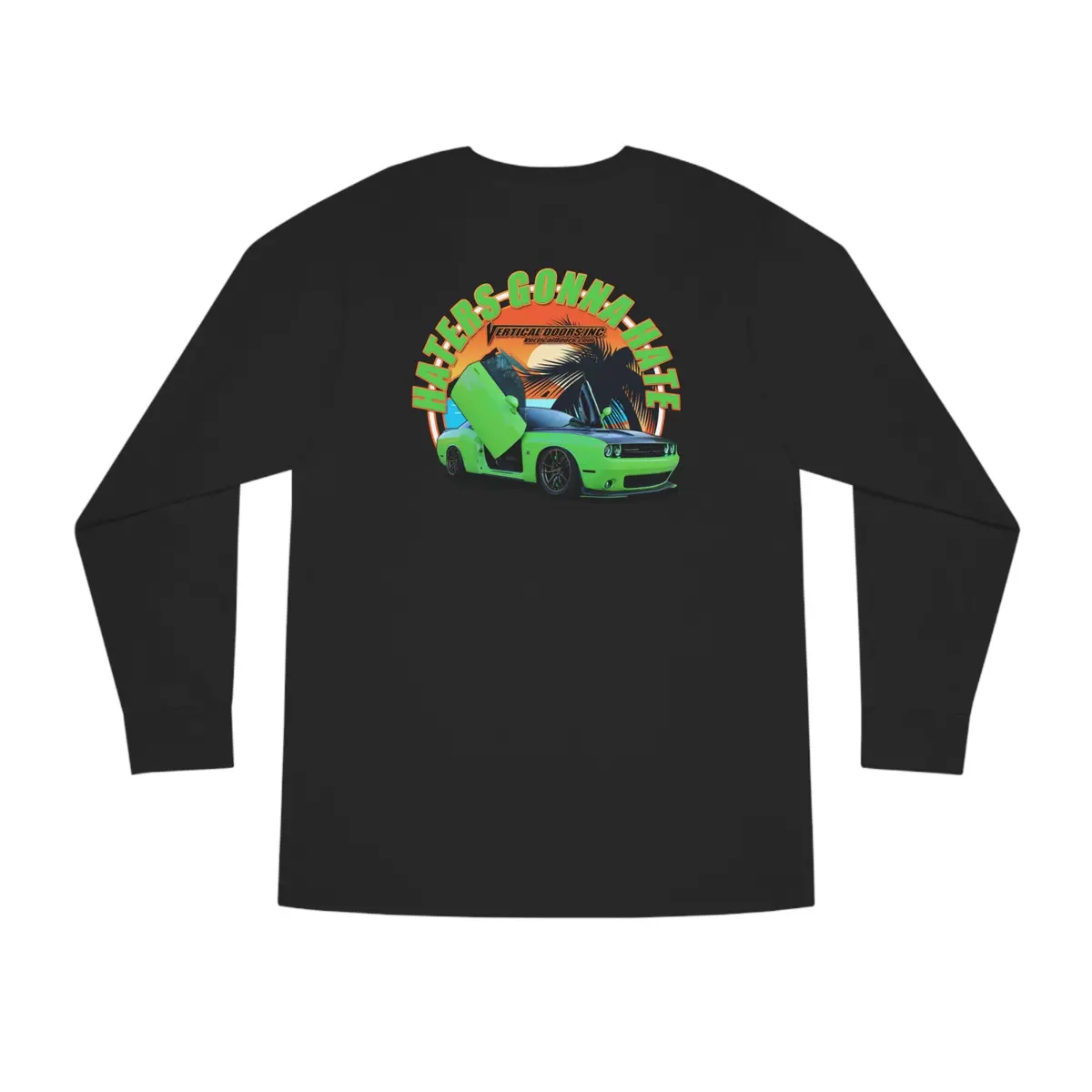 Pullovers - Dodge Challenger Shamrock_Hemi392 - Long Sleeve Crewneck Tee 2