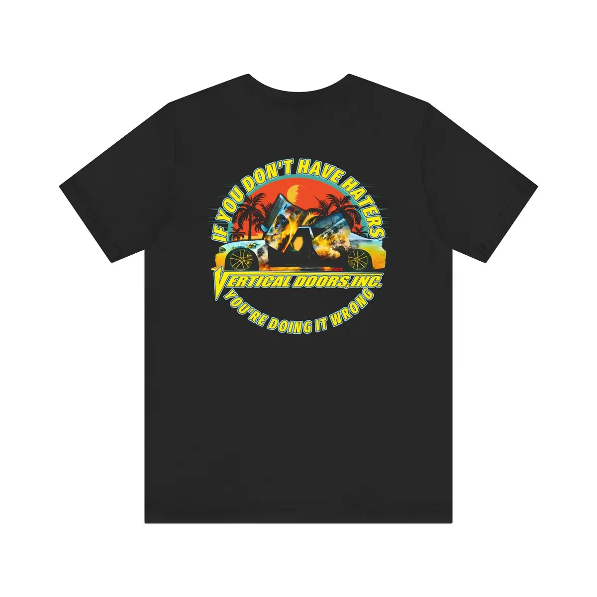 T-Shirt - Dodge Charger Scat_Girl_Roz - If You Don't Have Haters, You're Doing It Wrong - Unisex Jersey Short Sleeve Tee 2