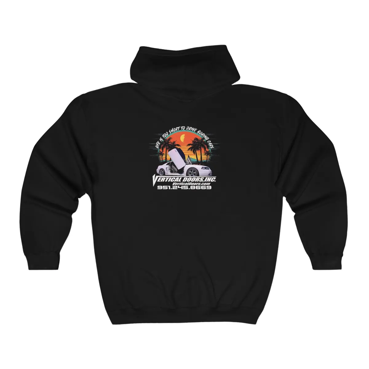 Zip Up Hoodies - Ford Mustang Honey_Vibes - Unisex Heavy Blend™ Full Zip Hooded Sweatshirt 2