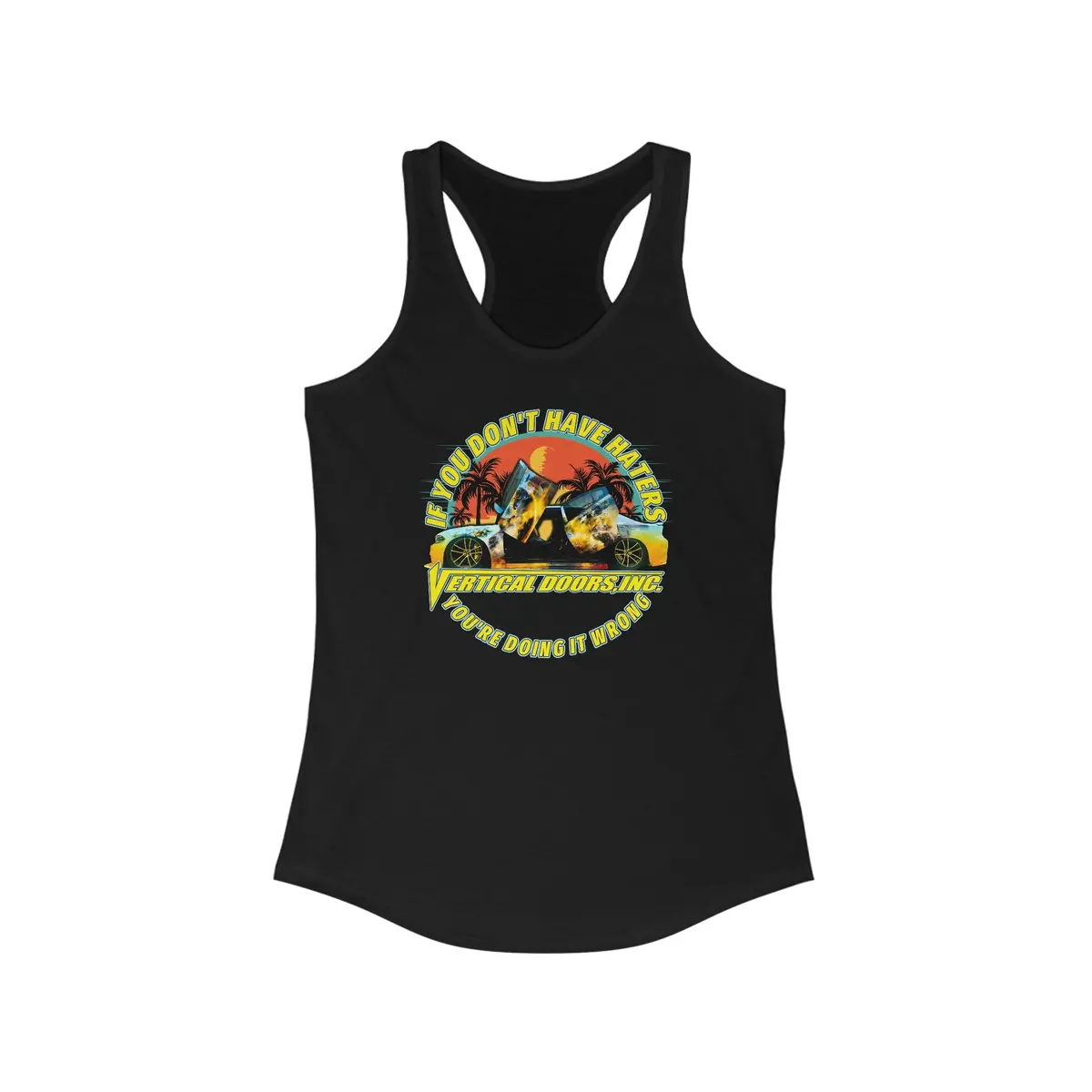 Women's Tank Tops - Dodge Charger Scat_Girl_Roz - If You Don't Have Haters, You're Doing It Wrong - Women's Ideal Racerback Tank 1