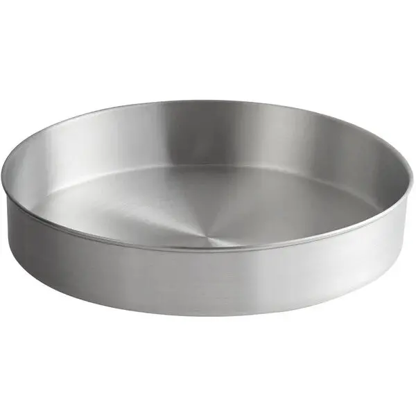Choice 16" X 3" Round Straight Sided Aluminum Cake Pan 1