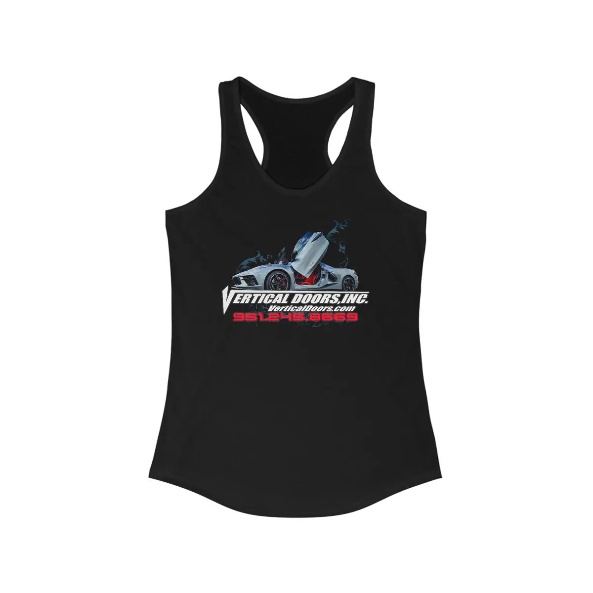 Women's Tank Tops - Chevrolet Corvette C8 - Women's Ideal Racerback Tank 1