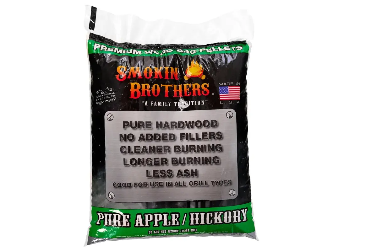 Smokin Brothers Pure Apple Hickory Pellets 1