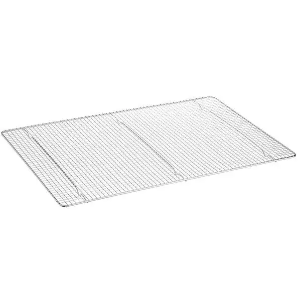 Choice 16 7/16" X 24 1/2" Chrome Plated Footed Wire Cooling Rack For Full Size Sheet Pan 1