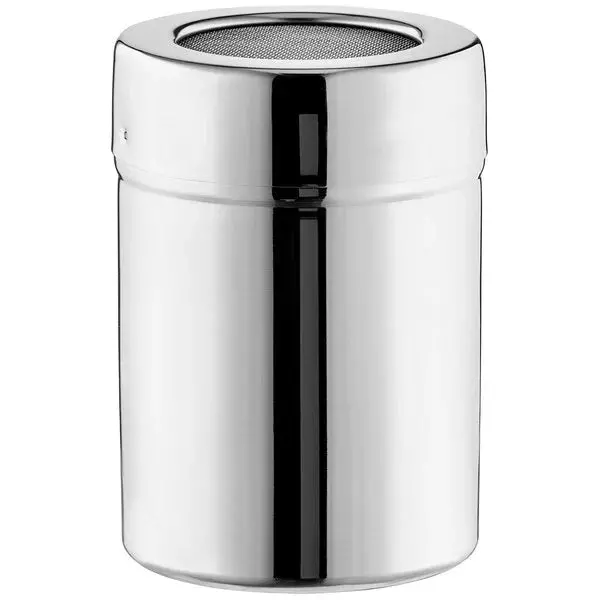 Choice 10 Oz. Stainless Steel Shaker / Dredge With Mesh Top 1