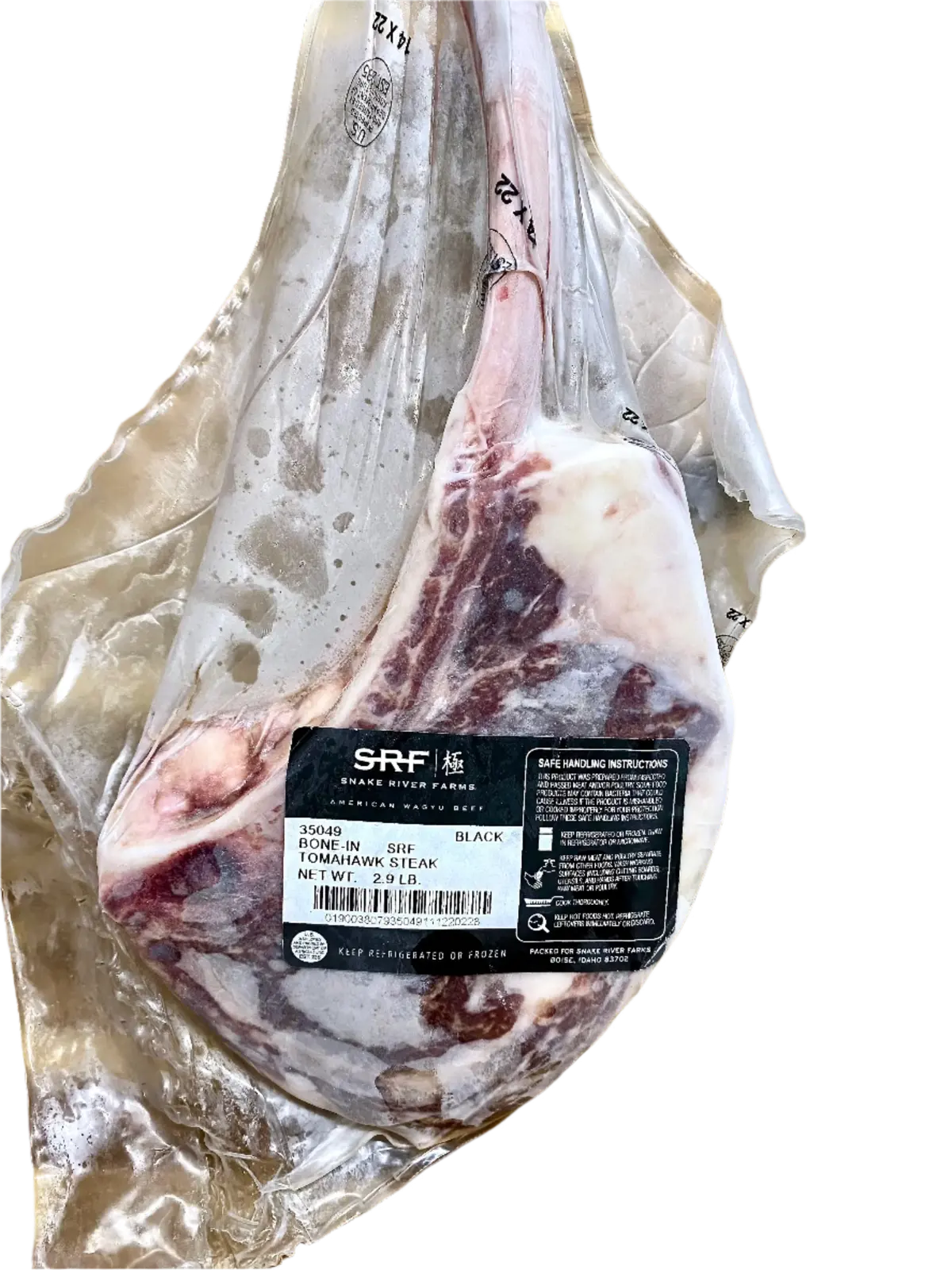 American Wagyu Beef Tomahawk Steak Black | Snake River Farms 1