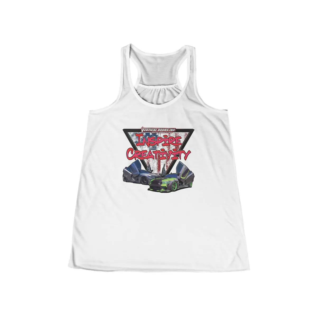 Women's Tank Tops - Dodge Charger 392.Harley And Ogjokr392 - Inspire Creativity  - Women's Flowy Racerback Tank 2