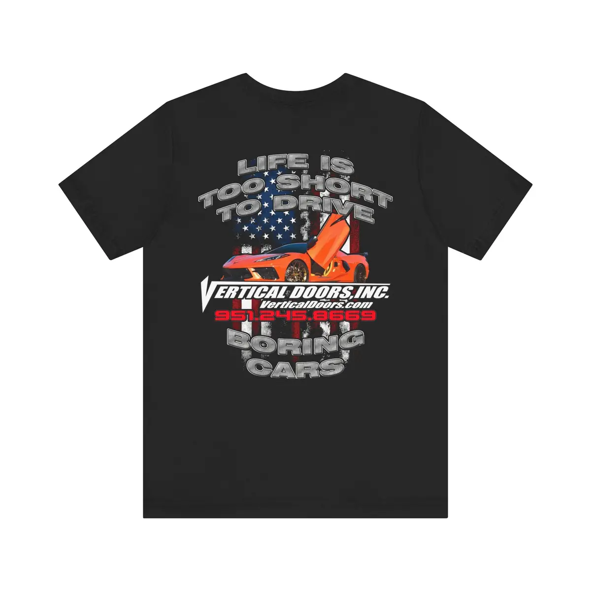 T-Shirt - Chevrolet Corvette C8 Nuhorizon_C8 Life Is Too Short - Unisex Jersey Short Sleeve Tee 2