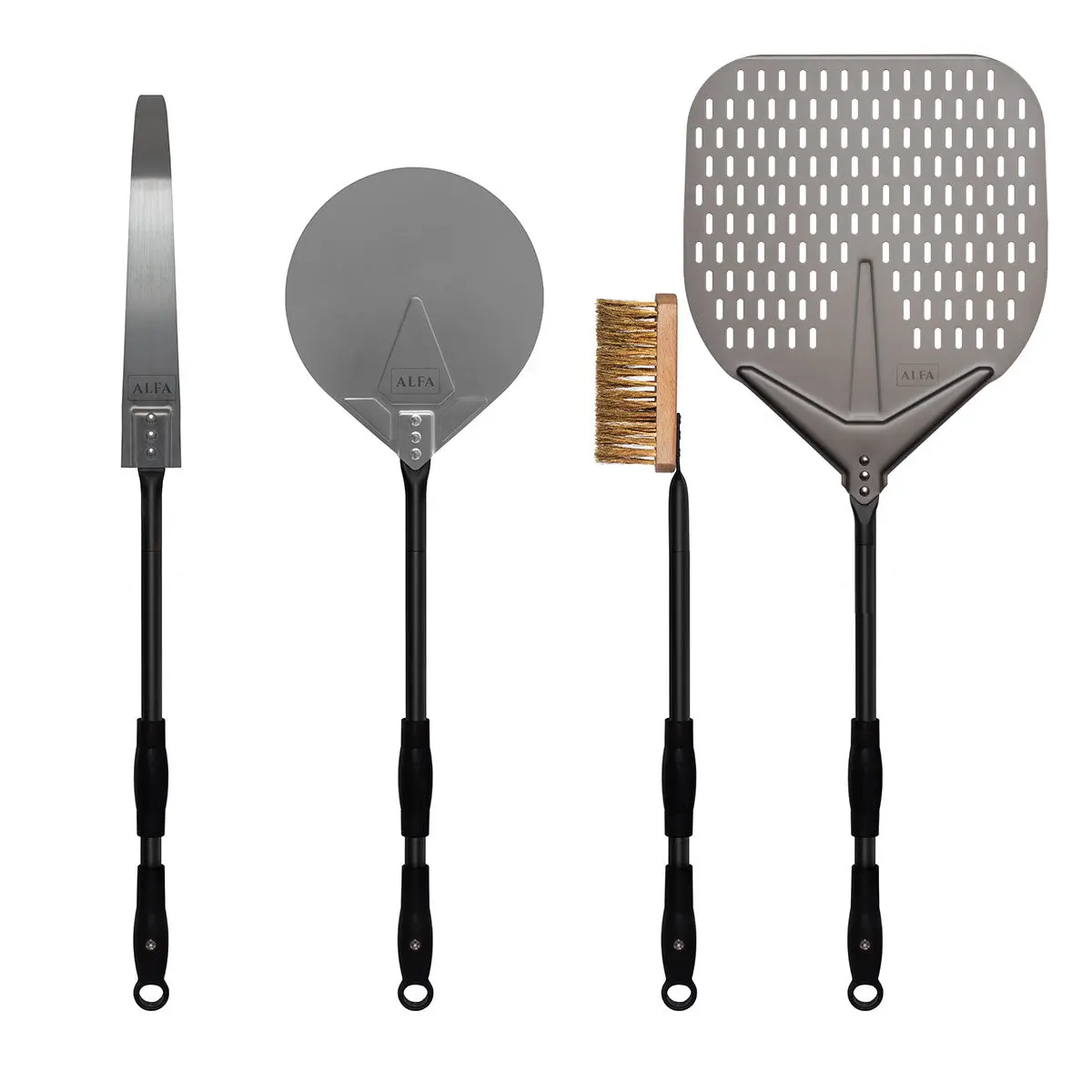 Alfa 36" 4 Piece Peel Set, Black 1
