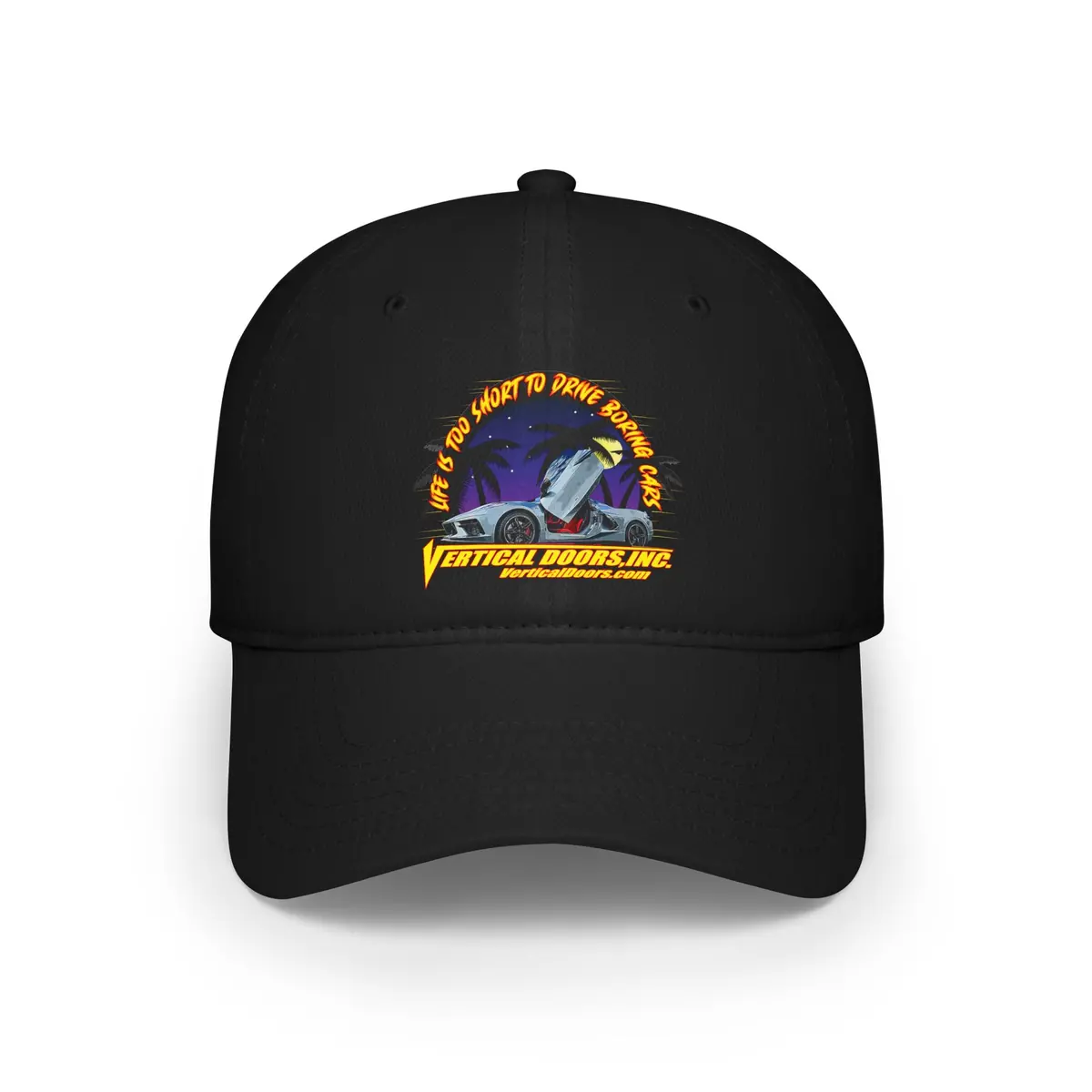 Hats - Chevrolet Corvette C8 Dark Beach - Low Profile Baseball Cap 3