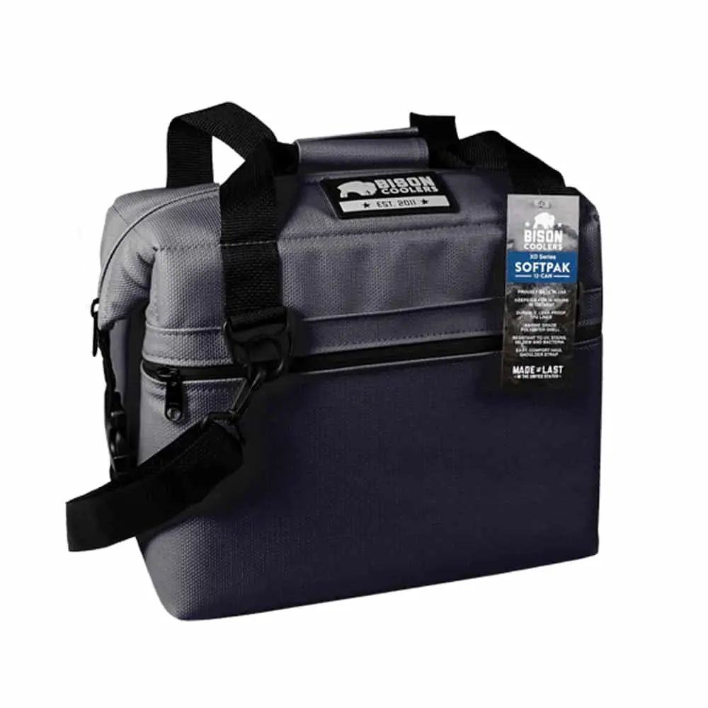 Bison Cooler 12-Can Softpak Xd: Gunmetal 1