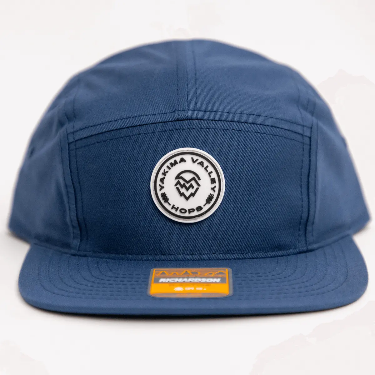 Slate Blue 5-Panel Hat Silicone Patch 1