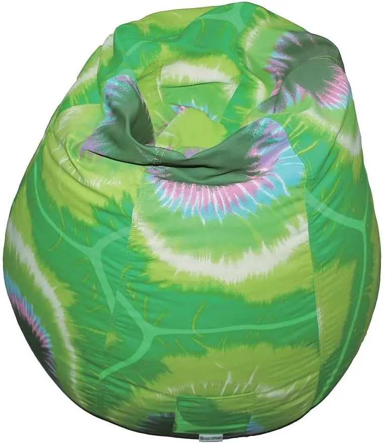 Boscoman - Teen Tie-Dye Pearshape Beanbag Chair - Lime Green - Cover Only 1