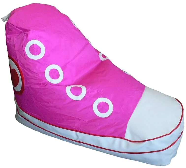 Boscoman - Kids Sneaker Shoe Beanbag Chair - Pink - Cover Only 1