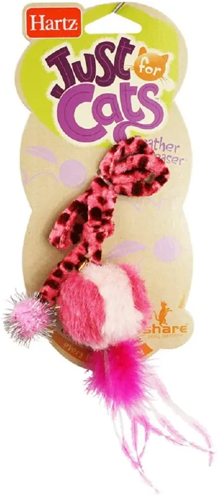 Hartz Feather Ball Teaser Cat Toy 1Ct (Pack Of 6) 1