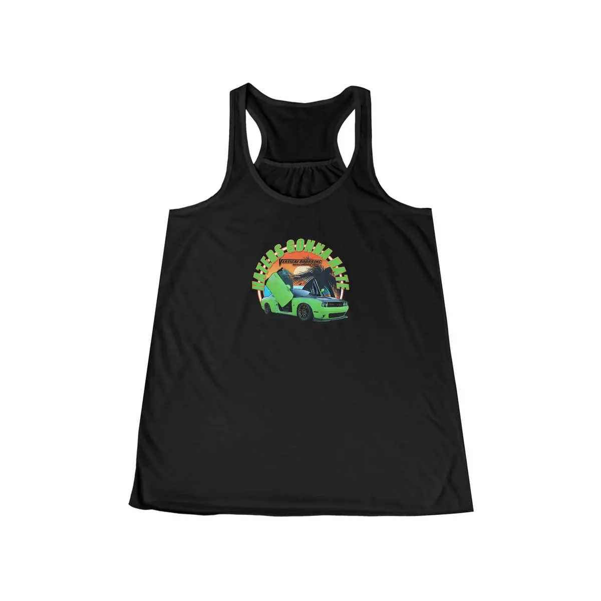 Women's Tank Tops - Dodge Challenger Shamrock_Hemi392 - Women's Flowy Racerback Tank 1