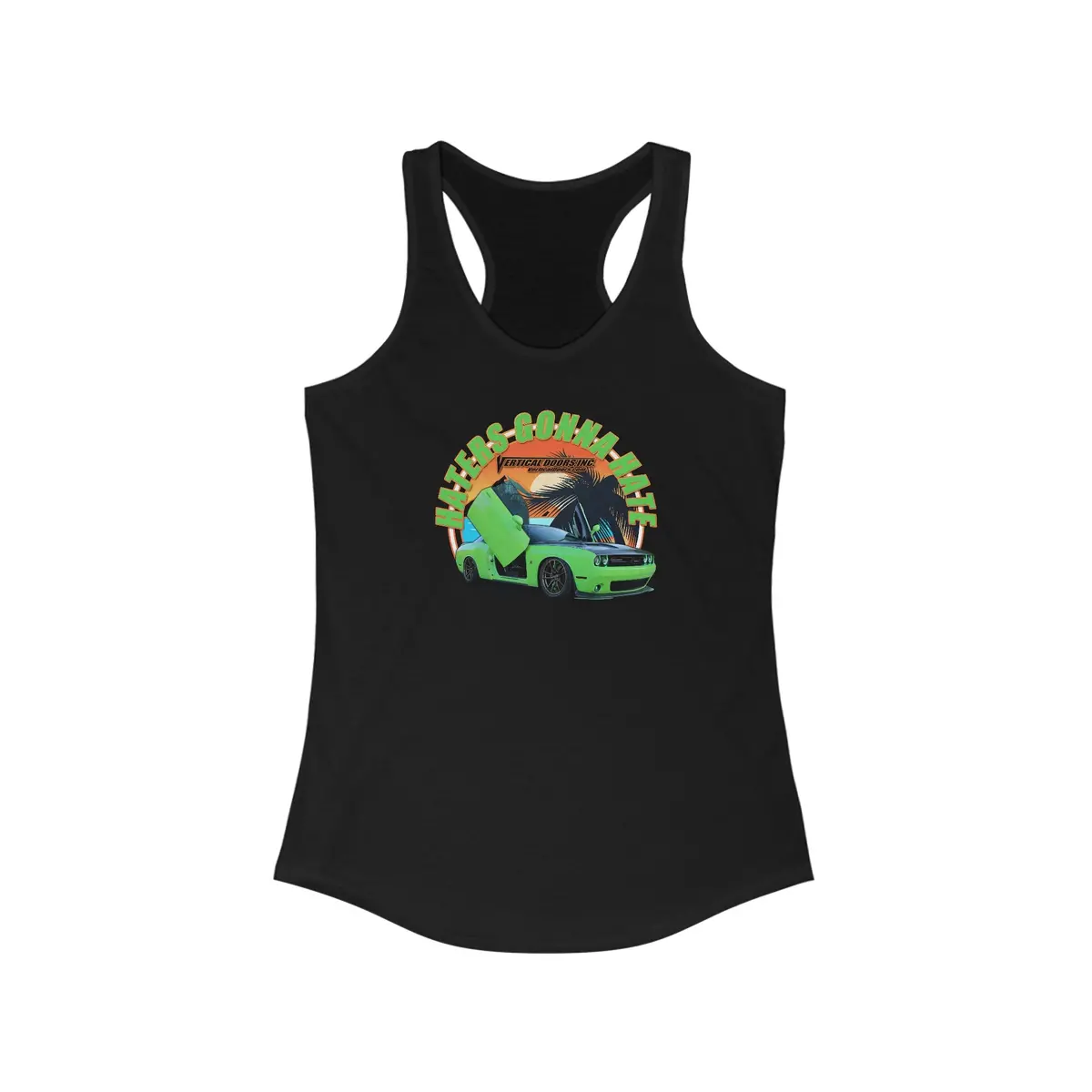 Women's Tank Tops - Dodge Challenger Shamrock_Hemi392 - Women's Ideal Racerback Tank 1