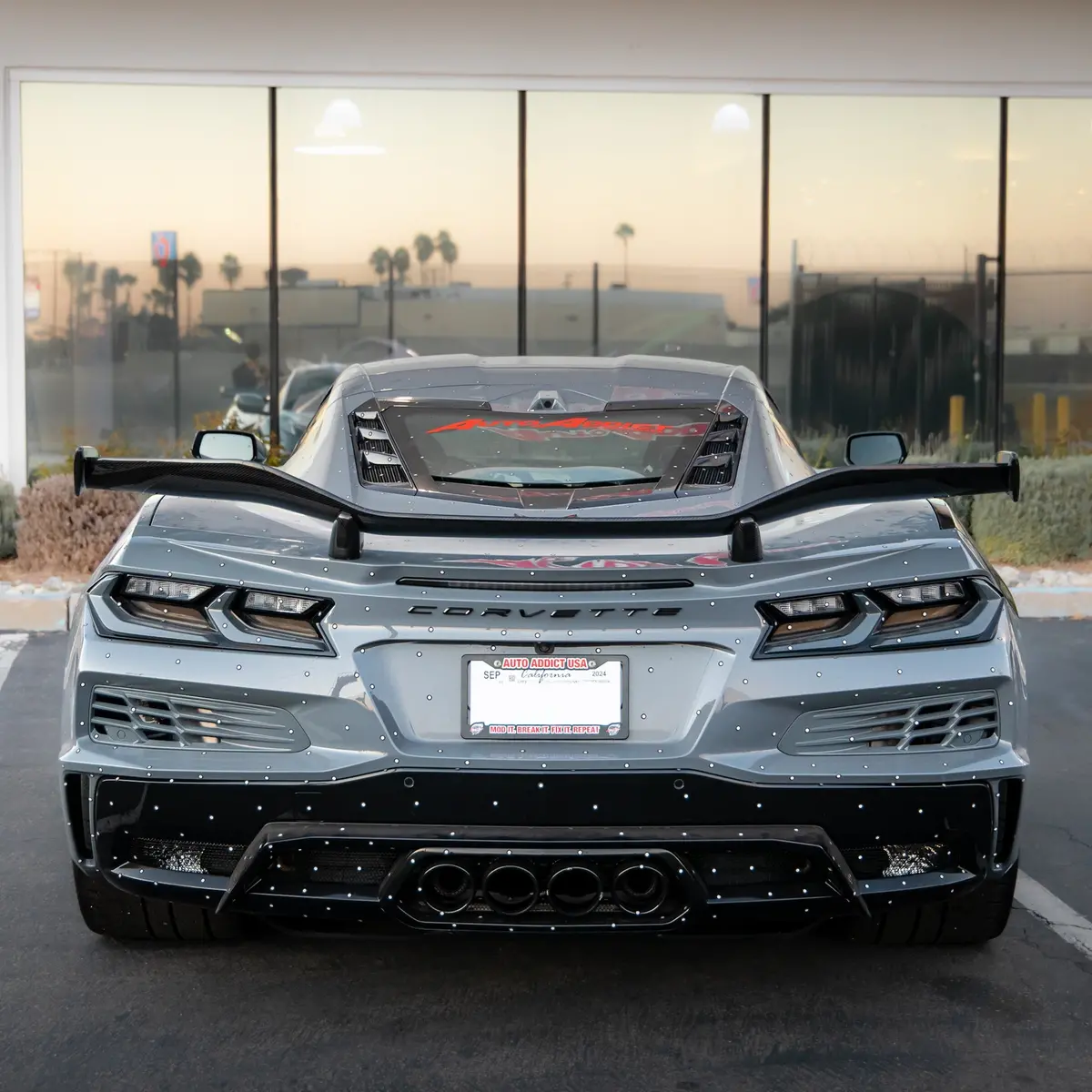 2023-2026 C8 Corvette Z06/E-Ray Z07 Rear Spoiler Carbon Fiber 1Pc 1