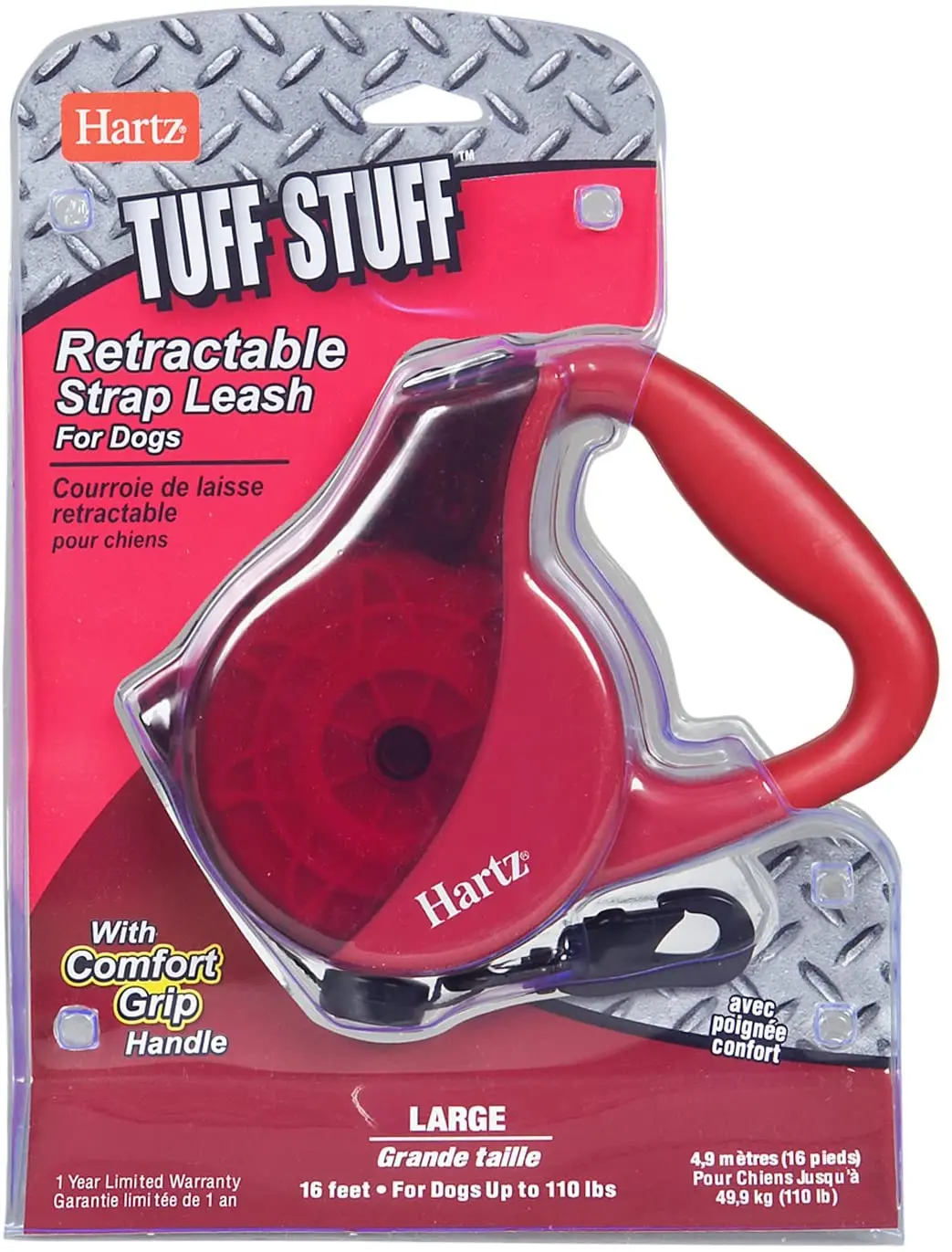 Hartz Tuff Stuff Retractable Leash For Large Dog, Color May Vary 1