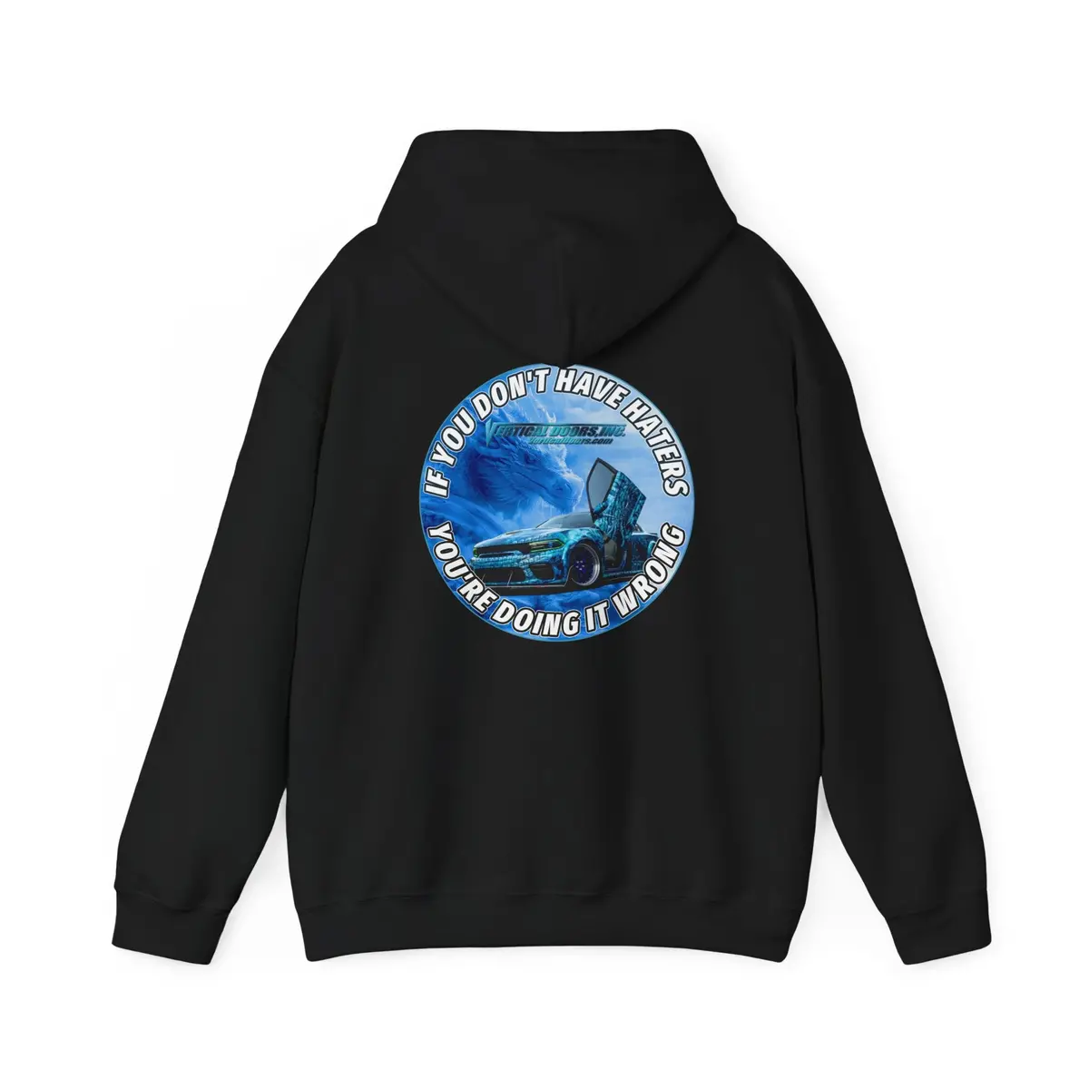 Pullovers - Dodge Charger Nght_King - If You Don't Have Haters You're Doing It Wrong - Unisex Heavy Blend™ Hooded Sweatshirt 3