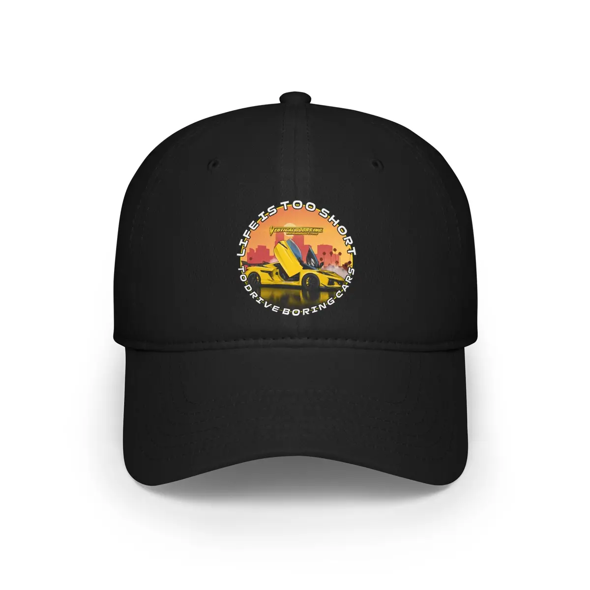 Hats - Chevrolet Corvette C8 Z06 - Life Is Too Short To Drive Boring Cars  - Low Profile Baseball Cap 3