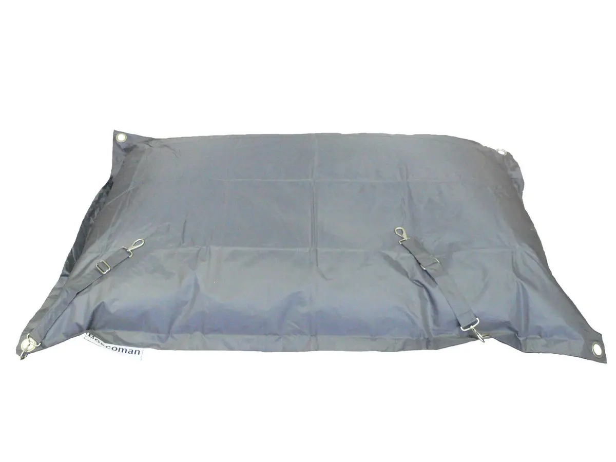 Boscoman Jumbo Square Beanbag Lounger With Strap - Grey - Cover Only 1