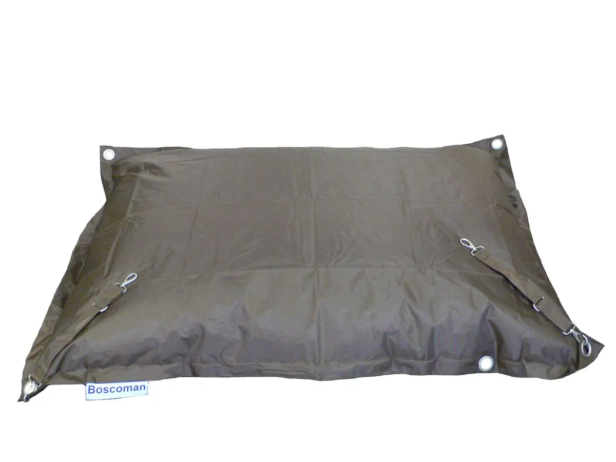 Boscoman Jumbo Square Beanbag Lounger With Strap - Chocolate - Cover Only 1