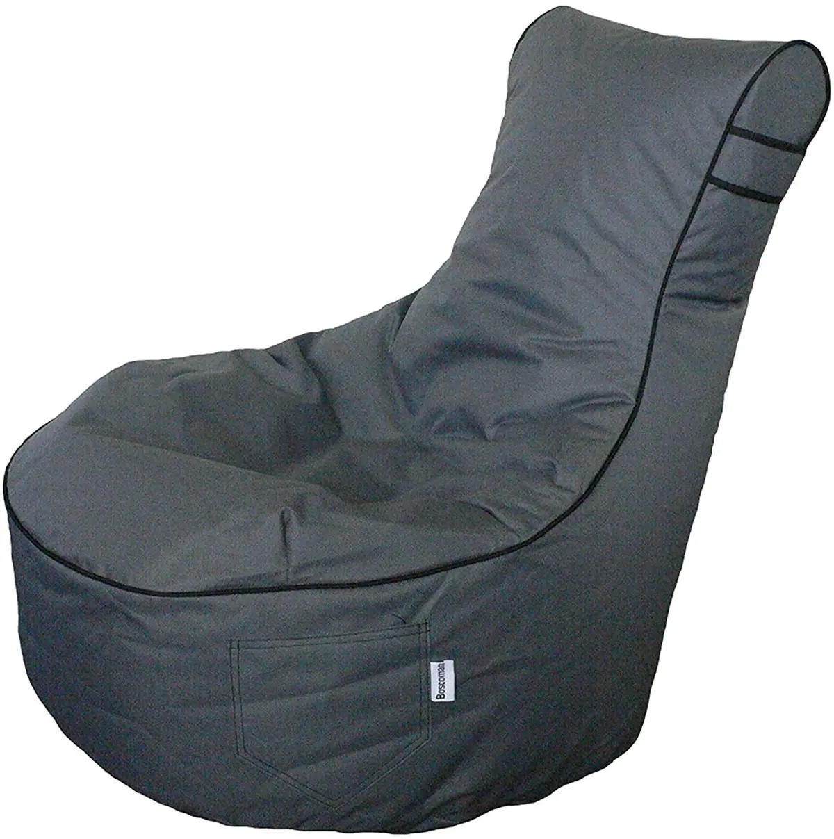 Boscoman - Jumbo Fresno Outdoor Lounger With Storage Pocket - Grey - Cover Only 1