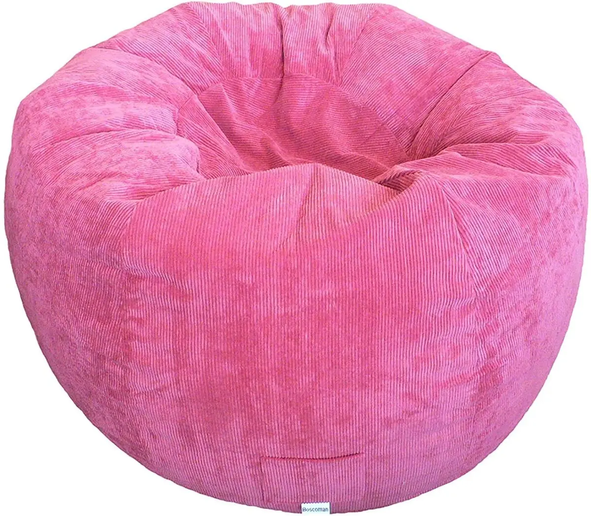 Jumbo Corduroy Round Beanbag Chair - Red - Cover Only 1