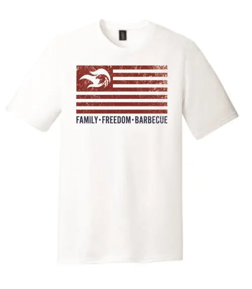 American Fire Bbq Flag Tee 1