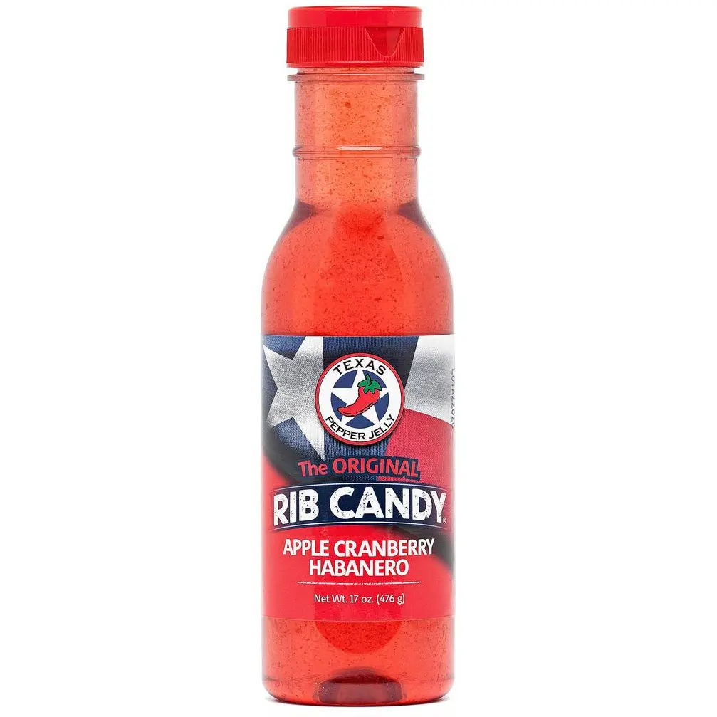 Texas Pepper Jelly Apple Cranberry Habanero Rib Candy 1