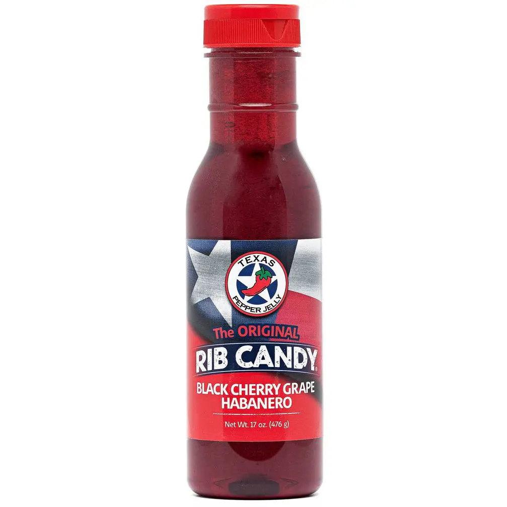 Texas Pepper Jelly Black Cherry Grape Habanero Rib Candy 1