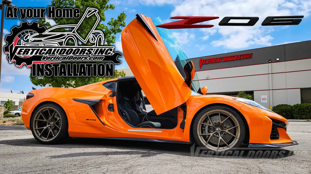 Vertical Doors Kit Compatible Chevrolet Corvette C8 Z06 And E-Ray 2023-2026 + At Your Home Installation 1