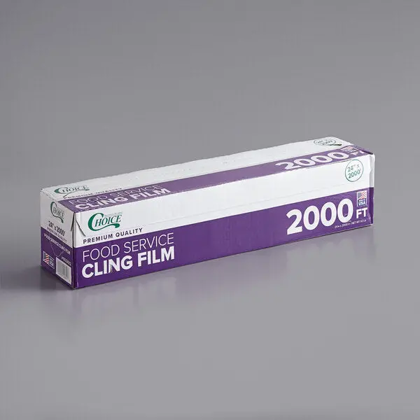 Choice 24" X 2000' Foodservice Film With Serrated Cutter 1