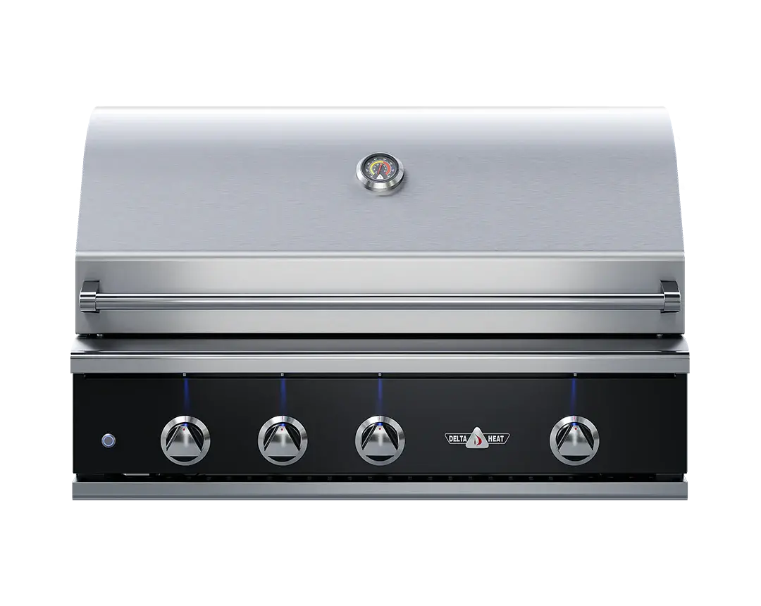 Delta Heat 38" Built-In Gas Grill | Black Display Panel 1