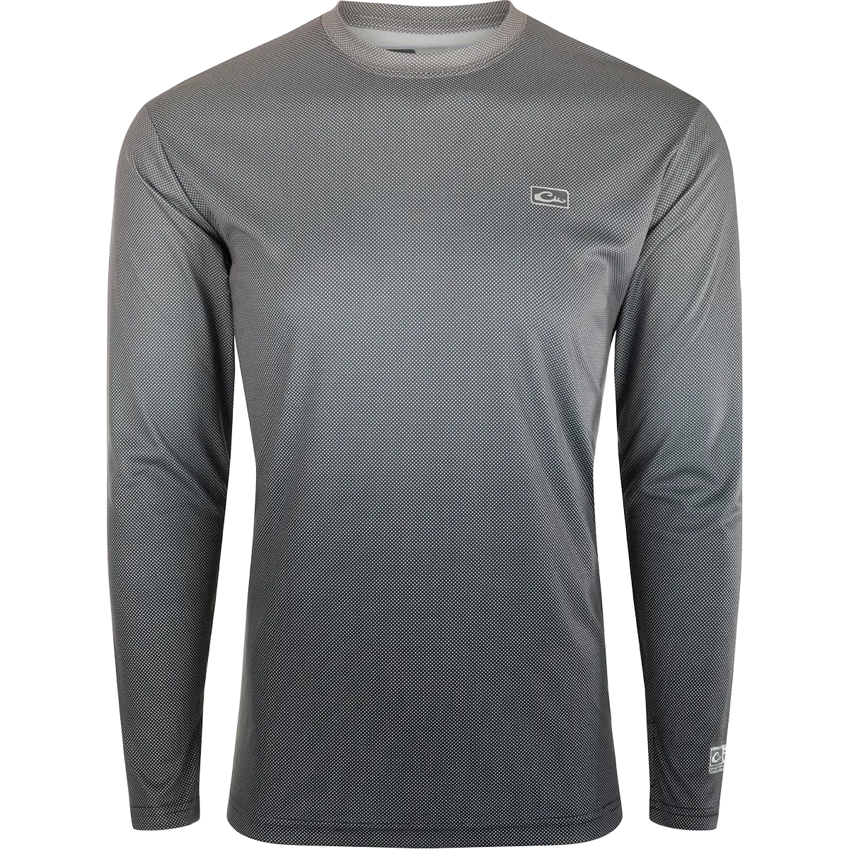 Performance Ombre Dot Long-Sleeve Crewneck