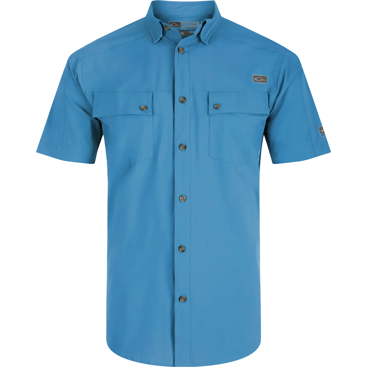 Performance Mesh Paneled Short Sleeve Shirt 1