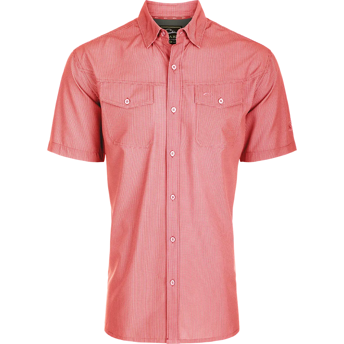 Traveler's Check Button-Down Short Sleeve Shirt 1