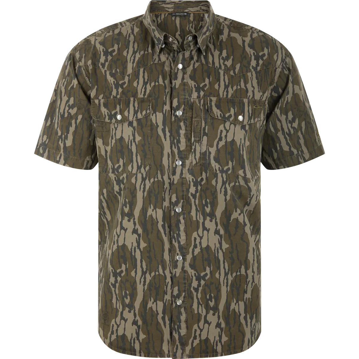 Cinco Ranch Western Acid Washed Short Sleeve Shirt 1