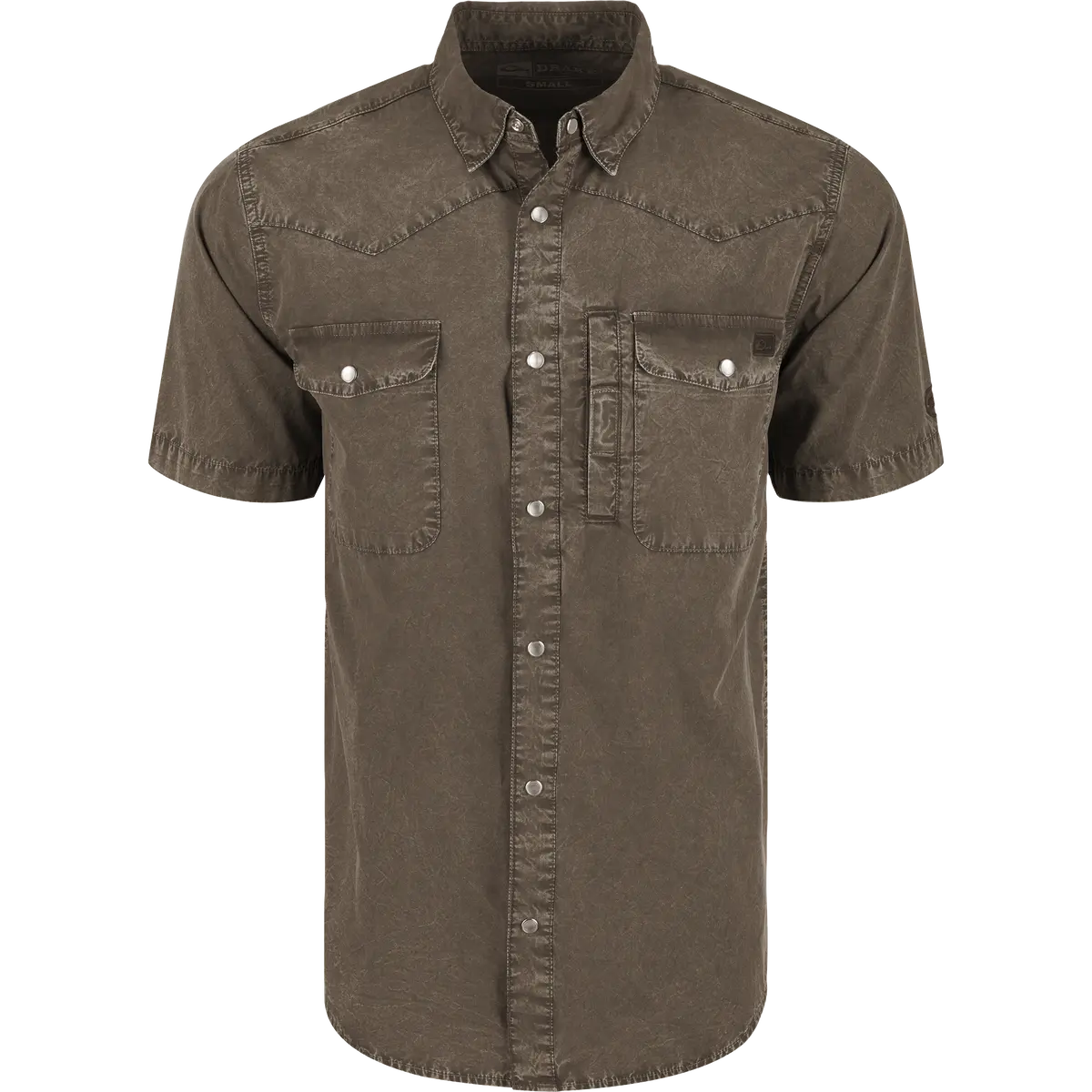 Cinco Ranch Western Acid Washed Short Sleeve Shirt 1