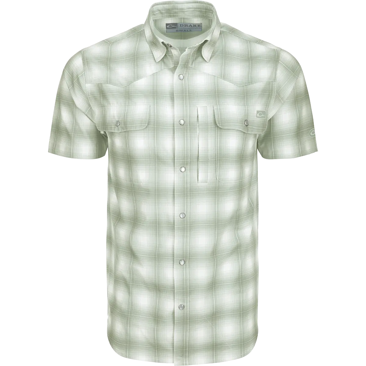 Cinco Ranch Western Plaid Button-Down Short Sleeve Shirt 1