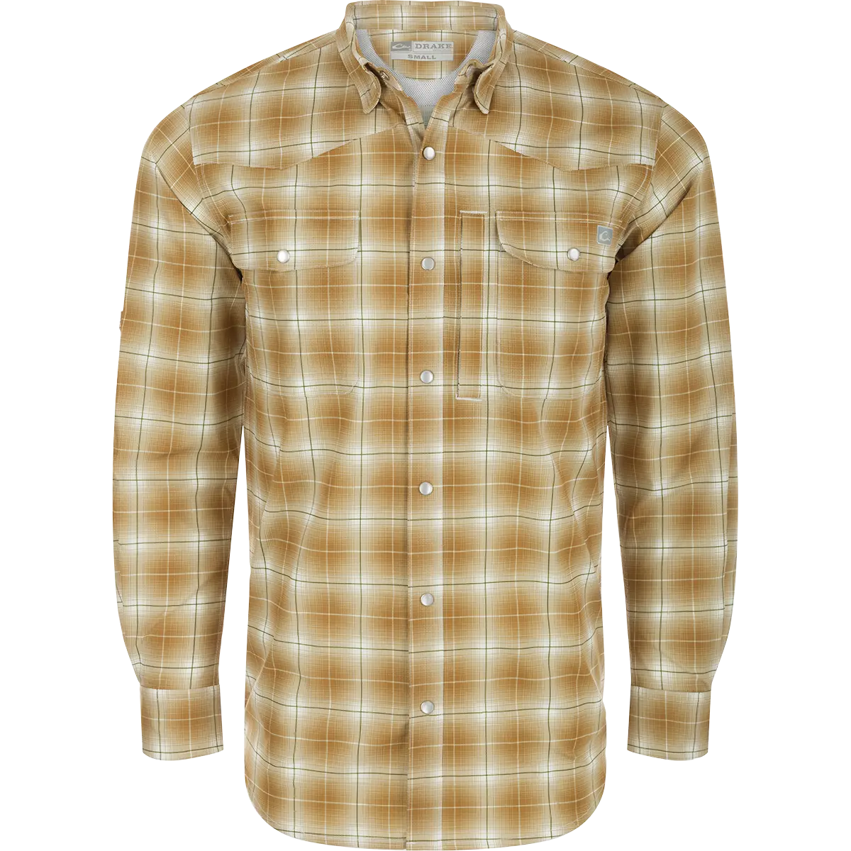 Cinco Ranch Western Fall Plaid Button-Down Long Sleeve Shirt 1