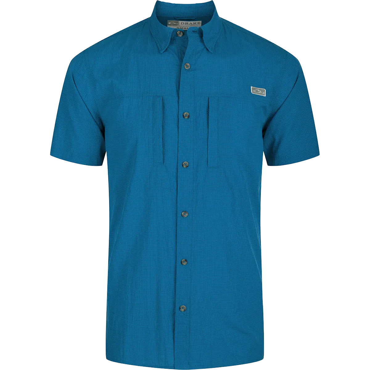 Classic Seersucker Minicheck Button-Down Short Sleeve Shirt 1